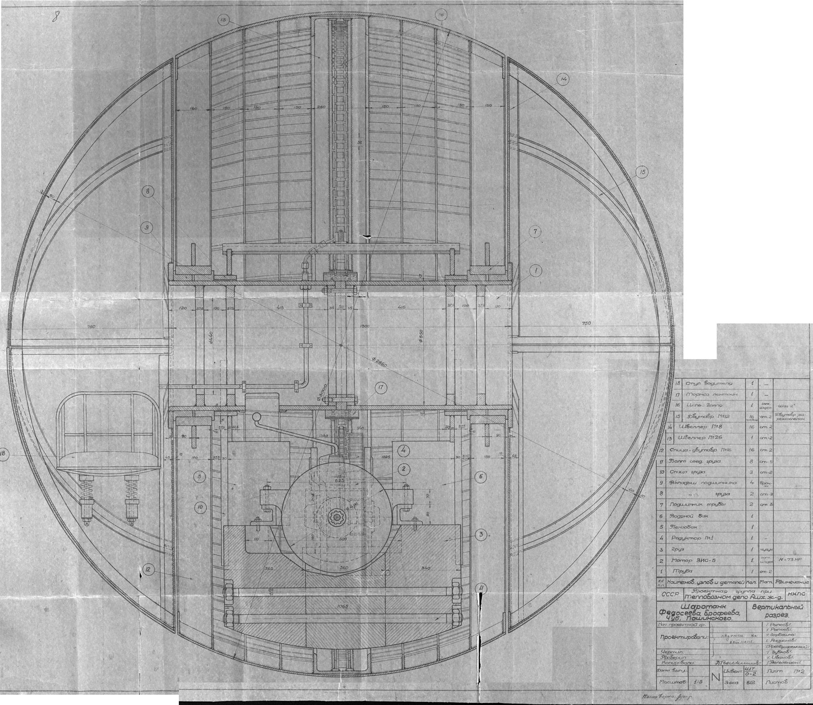 Шаротанк, построенный в 1942 году в Ашхабаде.